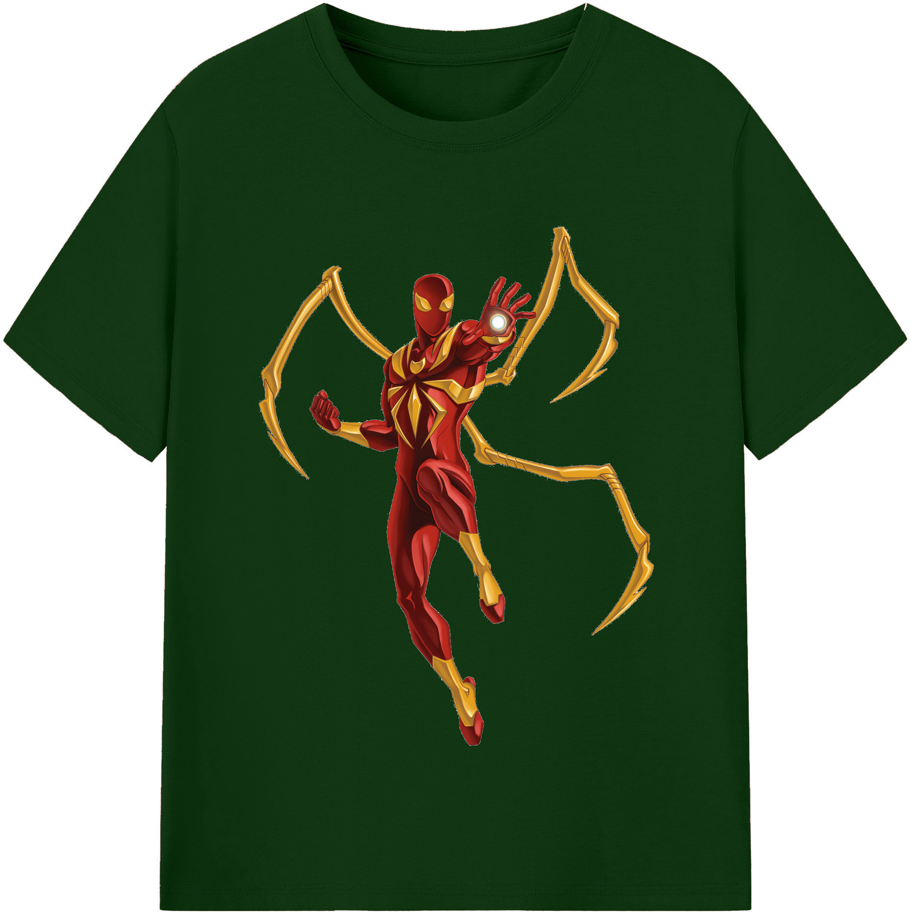 （画像用） Spider Man スパイダーマン 綿100％半袖Tシャツ（フロントプリント）